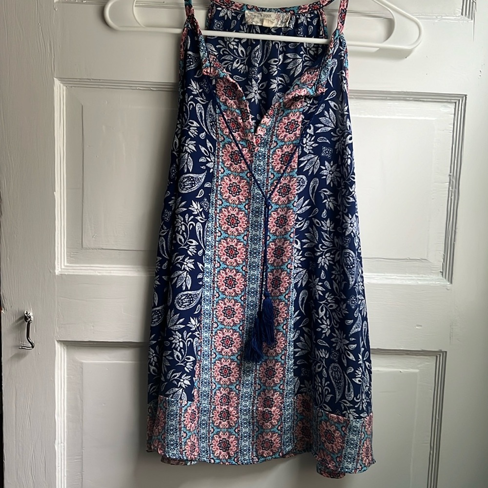 Pink Republic size M bohemian sleeveless blouse.